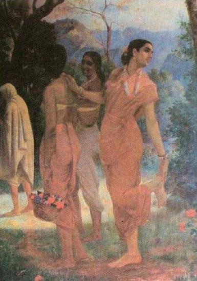 Ravi Varma Shakuntala, a character in the epic Mahabharata, Raja Ravi Varma